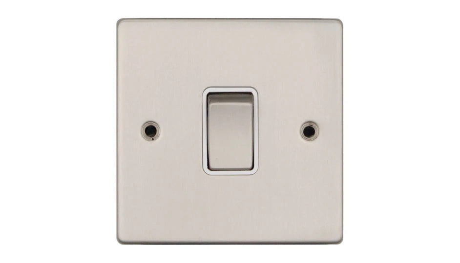 VPD1390SSW - Pro Décor 20A DP Switch Stainless Steel White Insert