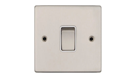 VPD1390SSW - Pro Décor 20A DP Switch Stainless Steel White Insert