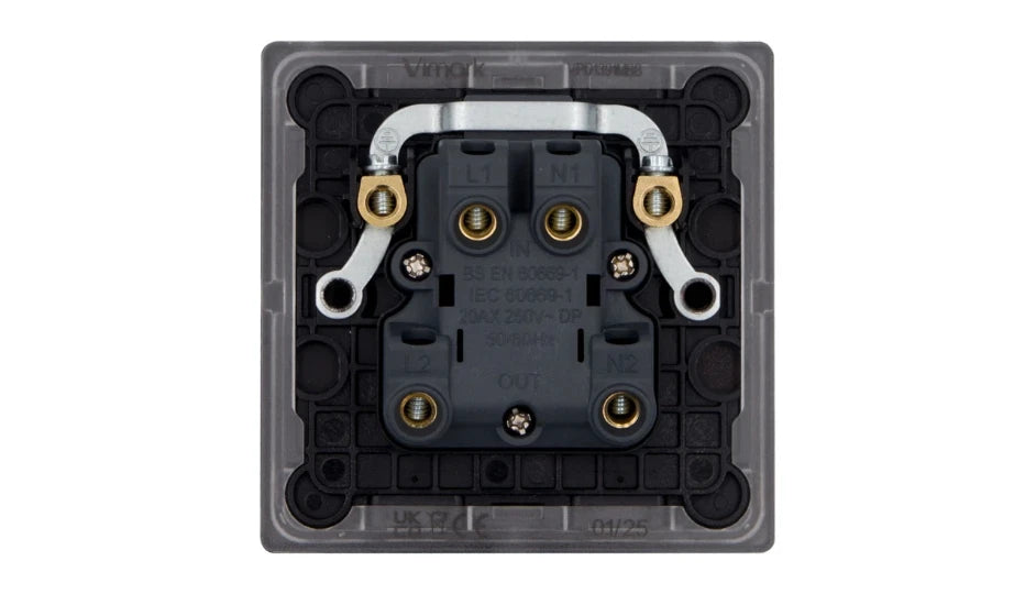 VPD1391MBB - Pro Décor 20A DP Switch with Neon Matt Black