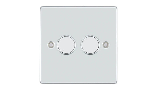 VPD1415CH - Pro Décor 2 Gang 250W Universal Dimmer Chrome