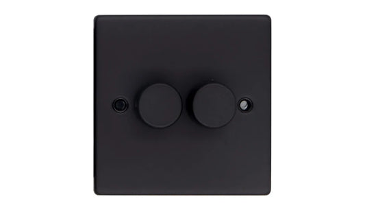 VPD1415MB - Pro Décor 2 Gang 250W Universal Dimmer Matt Black