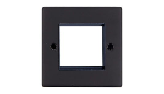 VPD1422MBB - Pro Décor Two Module Data Plate Matt Black