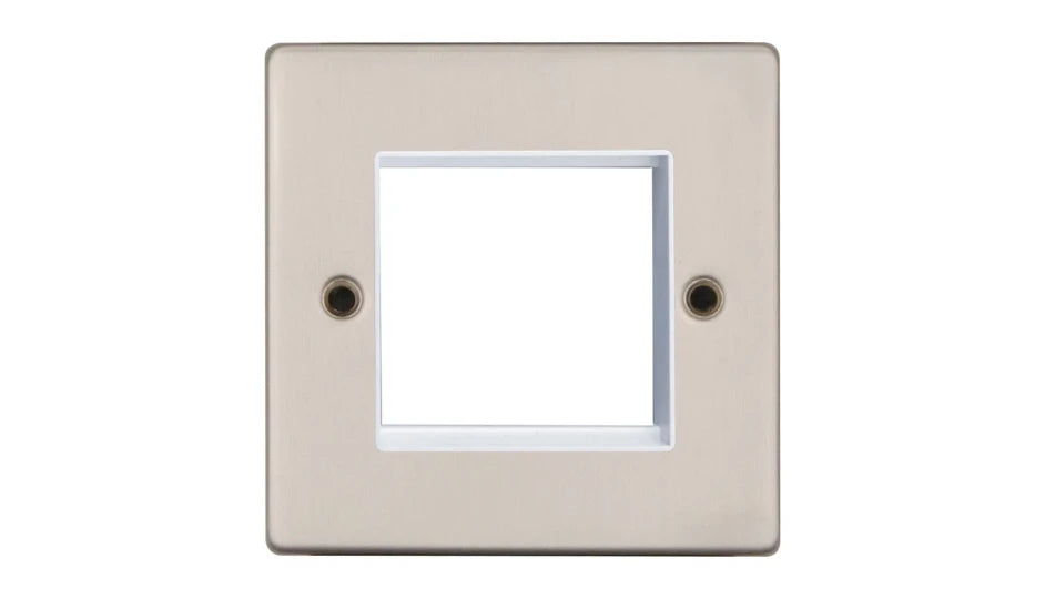 VPD1422SSW - Pro Décor Two Module Data Plate Stainless Steel White Insert