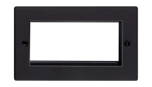 VPD1424MBB - Pro Décor Four Module Data Plate Matt Black