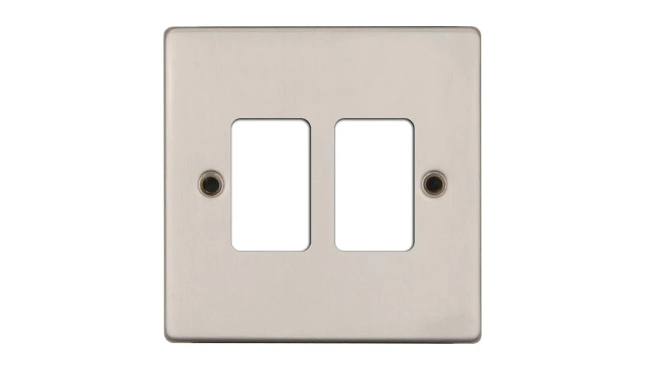 VPD2702SS - Pro Décor 2 Gang Grid Plate Stainless Steel