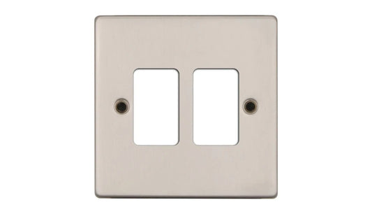 VPD2702SS - Pro Décor 2 Gang Grid Plate Stainless Steel
