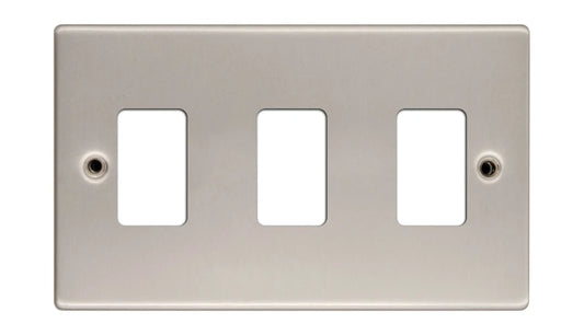 VPD2703SS - Pro Décor 3 Gang Grid Plate Stainless Steel