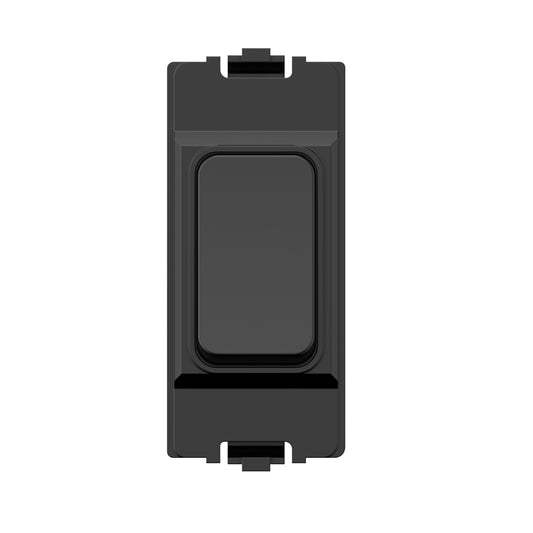 WS1070B - Wireless & Battery-Free 1-Gang Kinetic Grid Switch- Black Switch