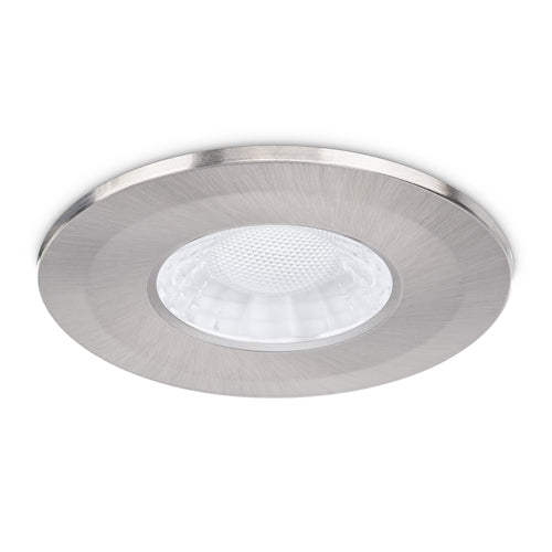 JC1107/BN - Brushed Nickel aluminium bezel for use with X50 fire-rated downlight