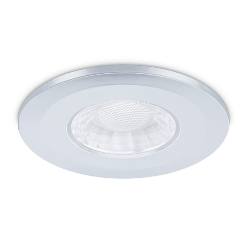 JC1107/CH - Chrome aluminium bezel for use with X50 fire-rated downlight